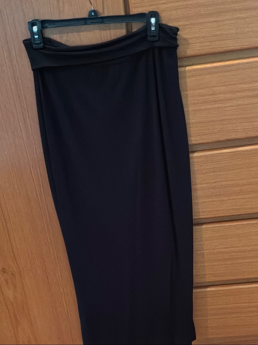 Eileen Fisher Black long Pencil Skirt sz S